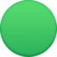 green circle Emoji (Facebook)