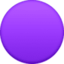 círculo roxo Emoji (Facebook)