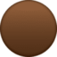 brown circle Emoji (Facebook)