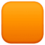 orange kvadrat Emoji (Facebook)