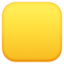 yellow square Emoji (Facebook)