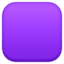 purple square Emoji (Facebook)