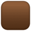 brown square Emoji (Facebook)