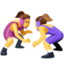 femeie care practică wrestling Emoji (Facebook)