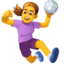 woman playing handball Emoji (Facebook)