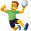 man playing handball Emoji (Facebook)