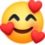 smiling face with hearts Emoji (Facebook)