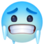 cold face Emoji (Facebook)