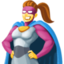 moteris superherojė Emoji (Facebook)