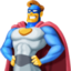 homem super-herói Emoji (Facebook)