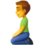 man kneeling Emoji (Facebook)