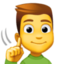 gehörloser Mann Emoji (Facebook)