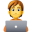 persona esperta di tecnologia Emoji (Facebook)