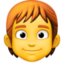 person: red hair Emoji (Facebook)