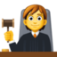 juiz no tribunal Emoji (Facebook)