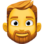 férfi: szakáll Emoji (Facebook)