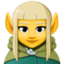 elfo donna Emoji (Facebook)