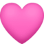 cuore rosa Emoji (Facebook)