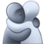 people hugging Emoji (Facebook)