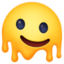 elolvadó arc Emoji (Facebook)