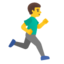 man running facing right Emoji (Google)