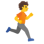 person running facing right Emoji (Google)