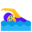 woman swimming Emoji (Google)