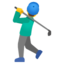 homem golfista Emoji (Google)