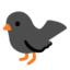 burung hitam Emoji (Google)