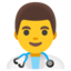 professionnel de la santé Emoji (Google)