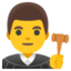 man judge Emoji (Google)