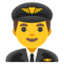 man pilot Emoji (Google)