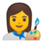 Woman Artist Emoji (Google)