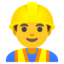 muncitor în construcții Emoji (Google)