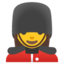 kvinnlig grenadjär Emoji (Google)