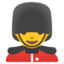 erkak qo‘riqchi Emoji (Google)