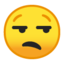 faccina contrariata Emoji (Google)