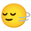 vízszintesen rázkódó arc Emoji (Google)