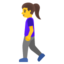 woman walking Emoji (Google)