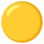 yellow circle Emoji (Google)