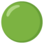 green circle Emoji (Google)