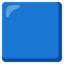 blue square Emoji (Google)