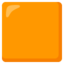 orange square Emoji (Google)