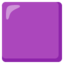 pătrat violet Emoji (Google)