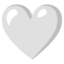 cuore bianco Emoji (Google)