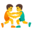 bărbat care practică wrestling Emoji (Google)