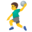 man playing handball Emoji (Google)