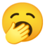 yawning face Emoji (Google)