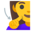 deaf woman Emoji (Google)