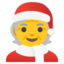 orang claus Emoji (Google)